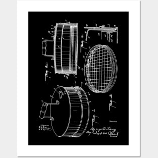 Cooker Vintage Patent Hand Drawing Posters and Art